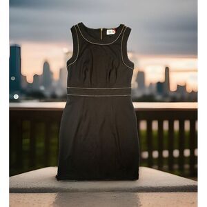 Elle Cocktail Party Dress Womens Sz 6 Style# WE53Y056R Black Sleeveless‎ Zipper